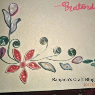 Quilled handmade cards