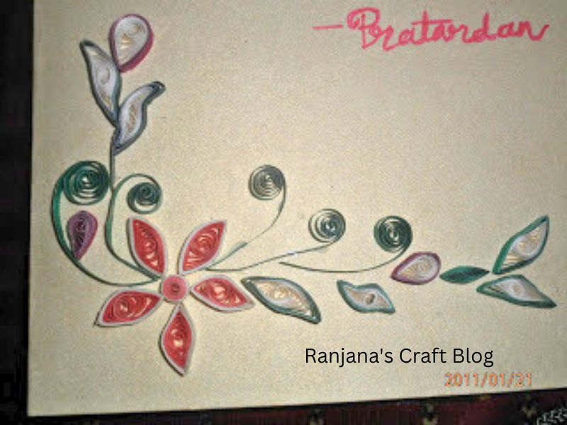 Quilled handmade cards