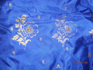 Screen printed saree