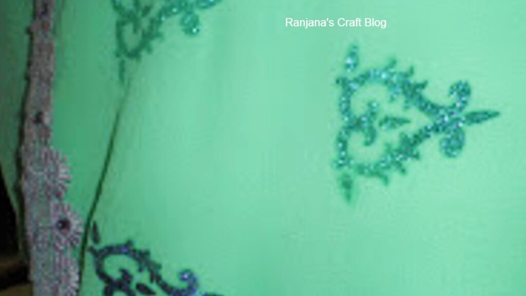 Scree printing on saree