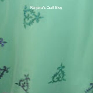 Screen printing on saree