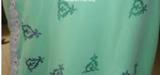 Screen printing on saree