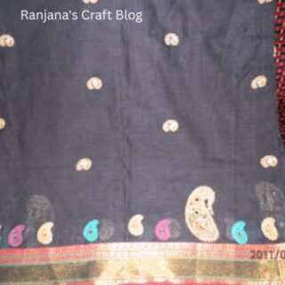 Screen printing on saree