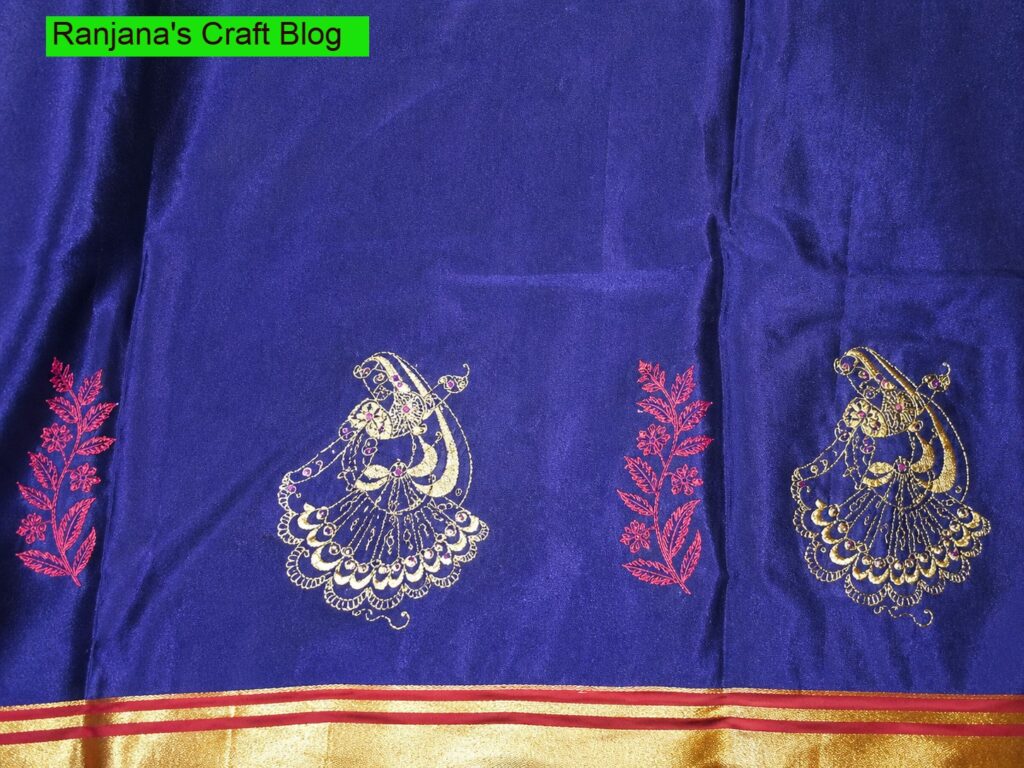 Screen printing on ilakal saree