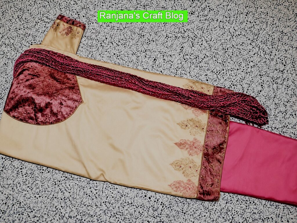 Kurti set design with screen printing
