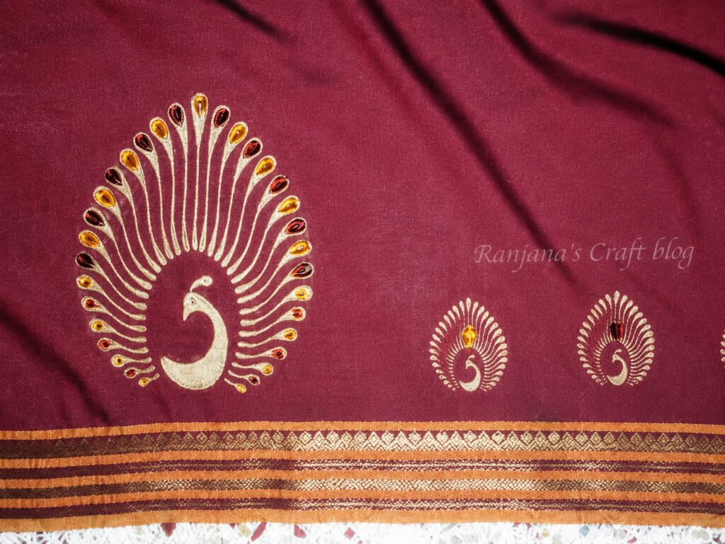 Screenprinting on saree