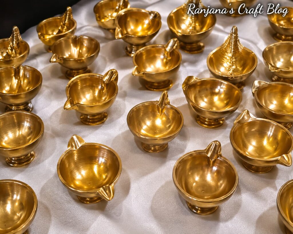 Simple brass lamps