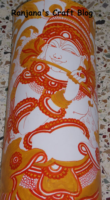 Kerala Mural on Bamboo