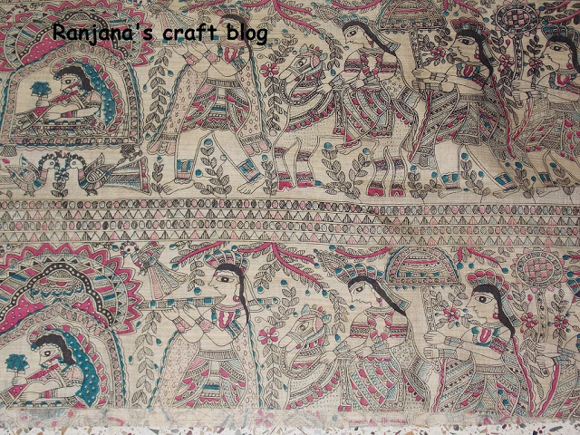 Madhubani painted cloth