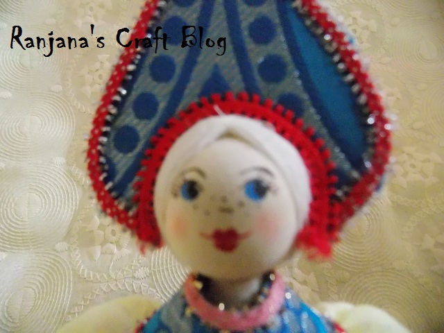 Russian folk costume doll