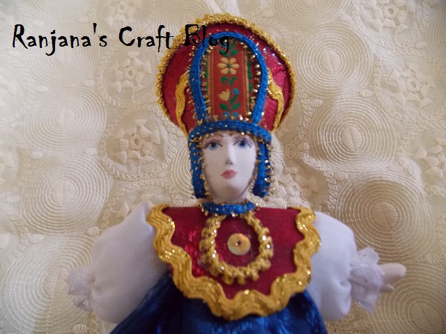 Russian folk costume dolls