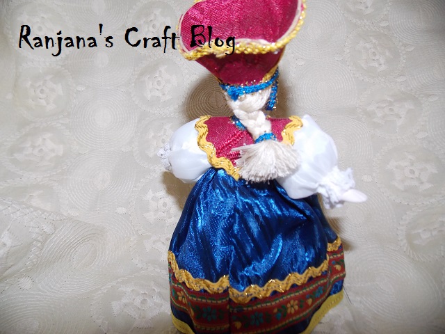 Russian folk costume dolls