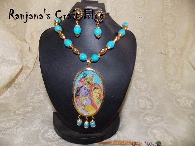 Krishna Radha pendant 