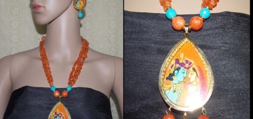 Krishna Radha pendant