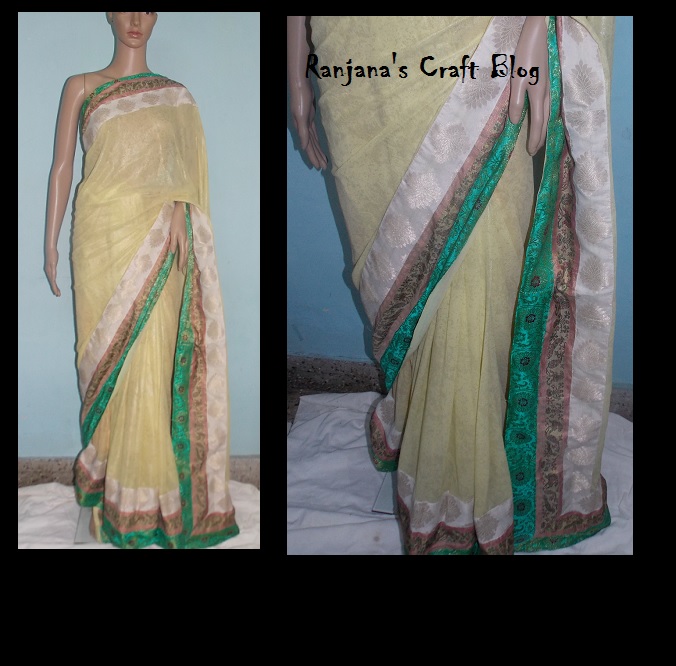 Patchwork saree