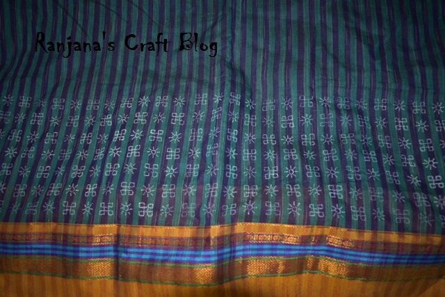 Kutchwork on saree