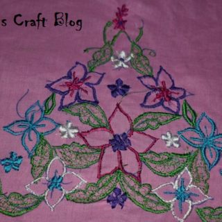 Machine embroidery design