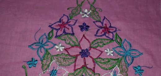 Machine embroidery design