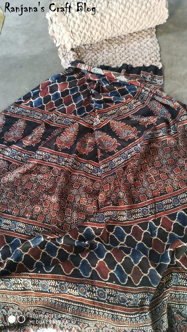 Ajrak Saree