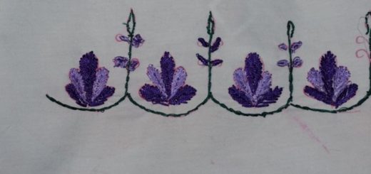 Border embroidery design