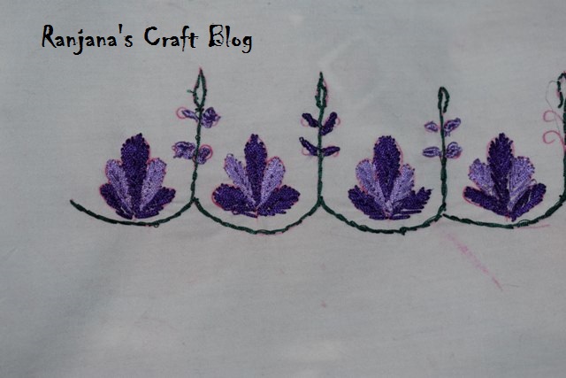 Border embroidery design