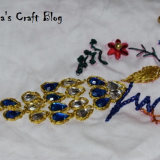 Peacock embroidery
