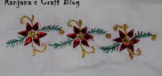 Kundan work embroidery