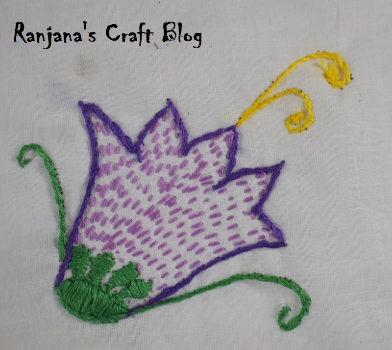 Tulip embroidery