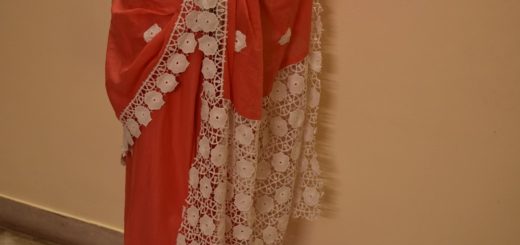 Lace saree