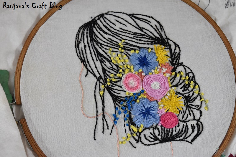 Hairstyle embroidery