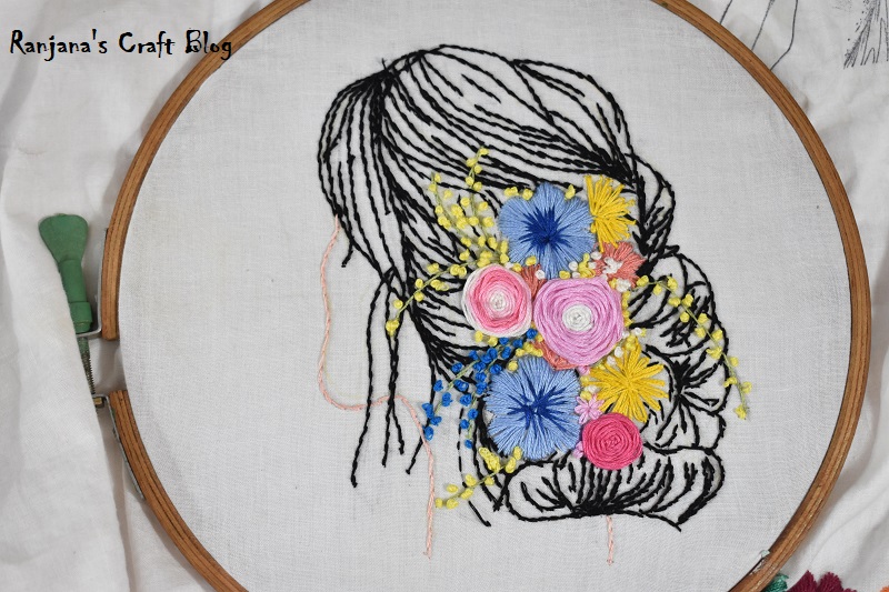 Hairstyle embroidery