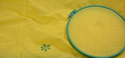Embroidered saree