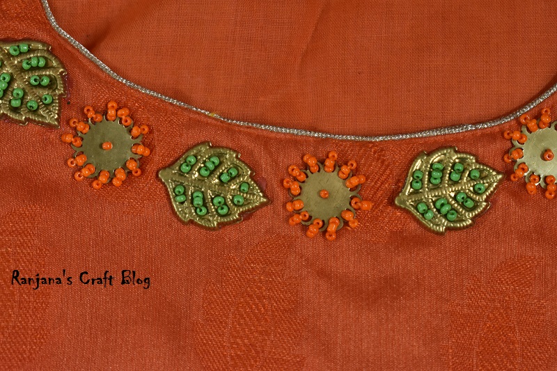 Work In Progress On Wednesday - Neck design - Ranjana's Craft Blog