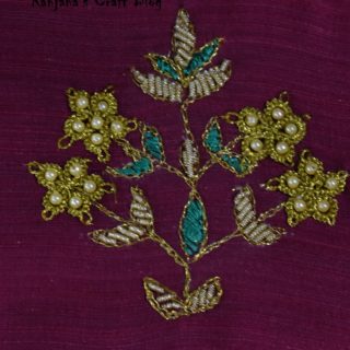 Zardozi embroidery design