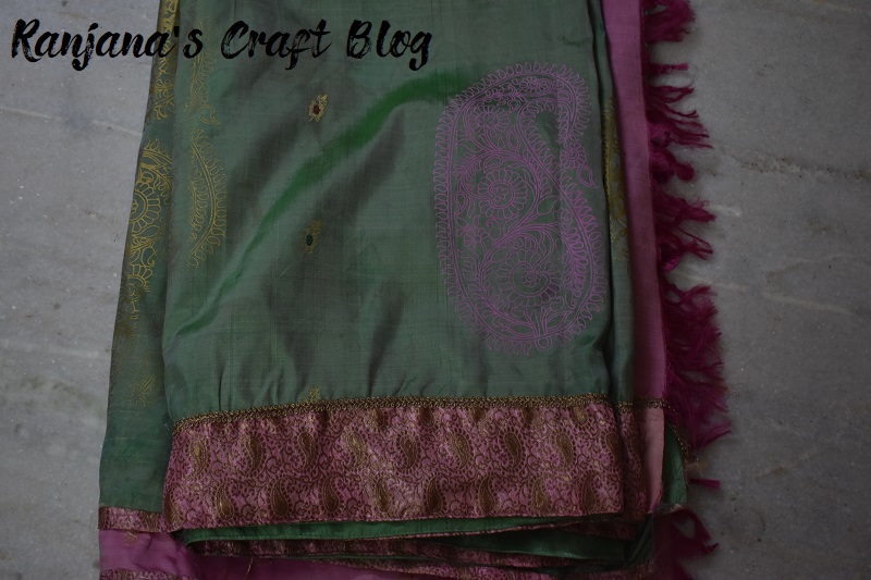 Redesigning an old silk saree