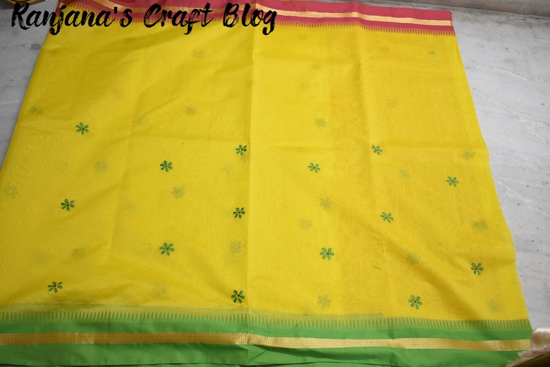 Embroidered saree