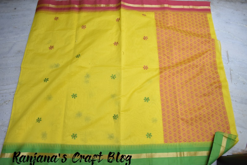 Embroidered saree