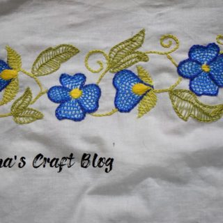 Buttonhole stitch embroidery