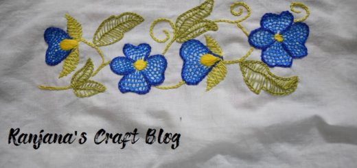 Buttonhole stitch embroidery