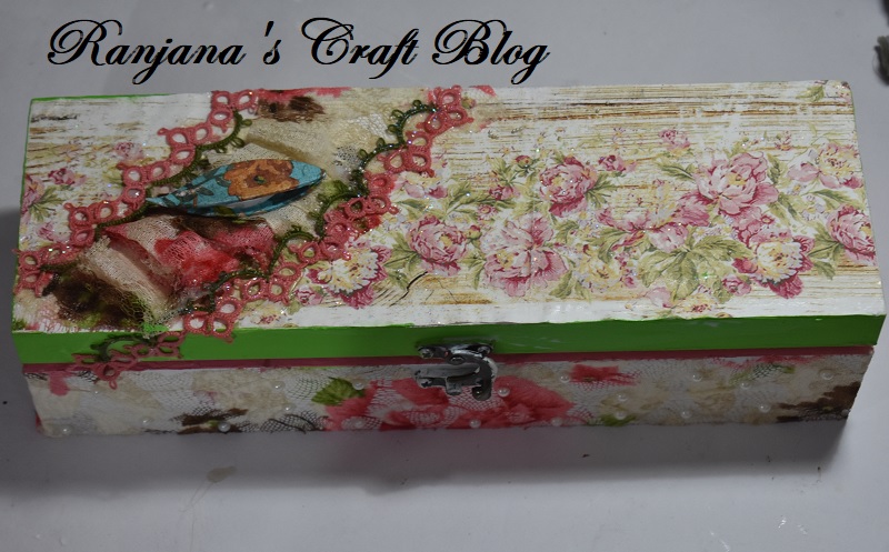 Decoupage storage box