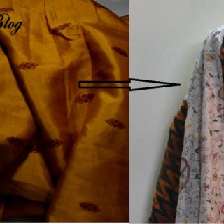 Redesigning an old silk saree