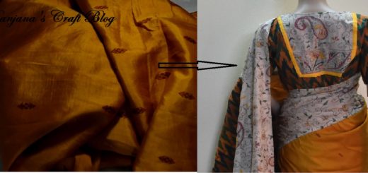 Redesigning an old silk saree