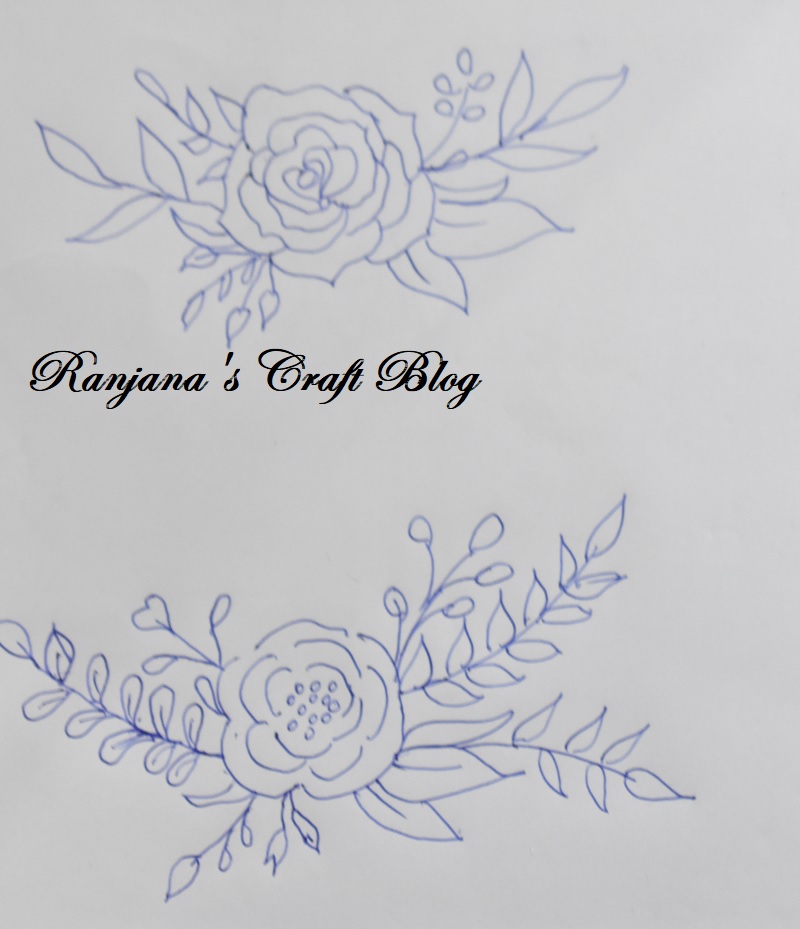Floral embroidery design