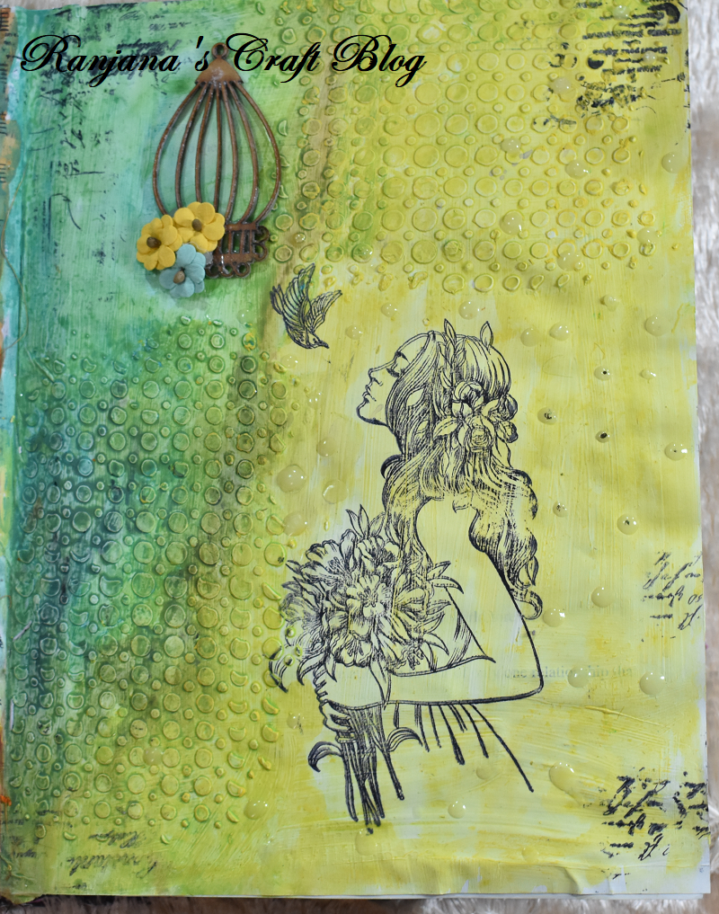 Art journal using mixed media