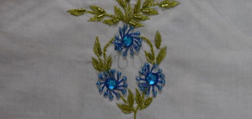 Sequins embroidery