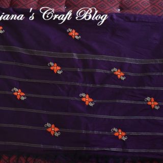 Embroidery on saree