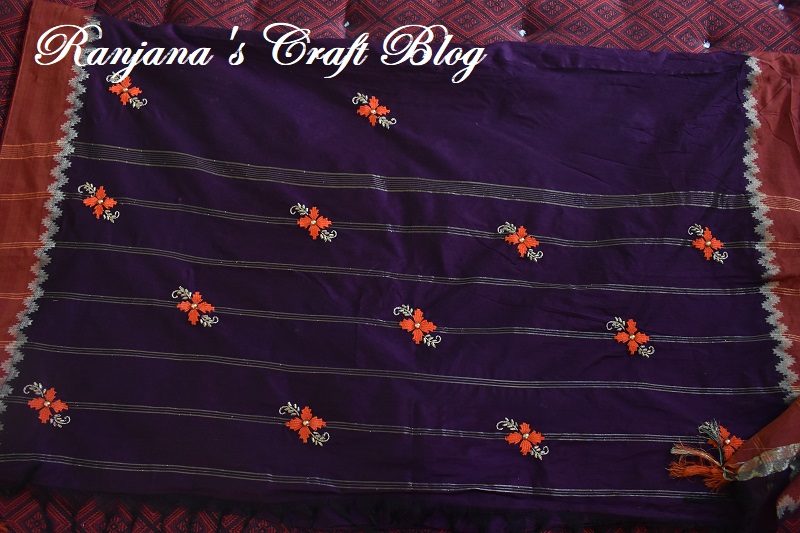 Embroidery on saree