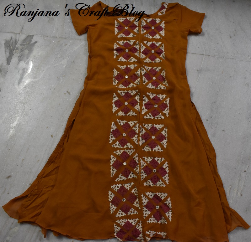 Vegetable hand block print Kutch hand work Kurtis » kalavithikaa