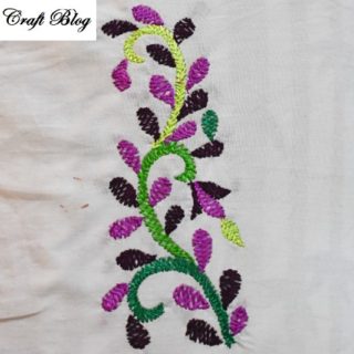 Herringbone embroidery stitch