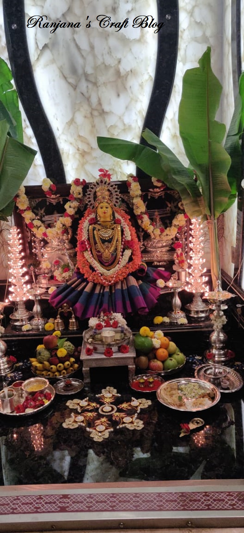 Festive decorations - Varamahalakshmi Pooje - Ranjana's Craft Blog